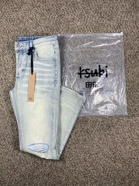 Ksubi Light Blue Distressed Denim Jeans